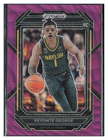 2023 Panini Prizm Draft Picks #47 Keyonte George Purple Wave