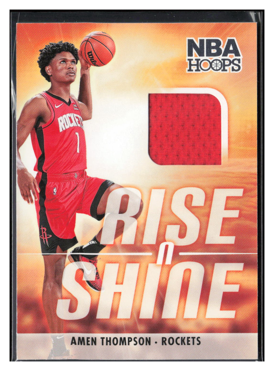 2023-24 Hoops #RS-AMN Amen Thompson Rise n Shine Memorabilia