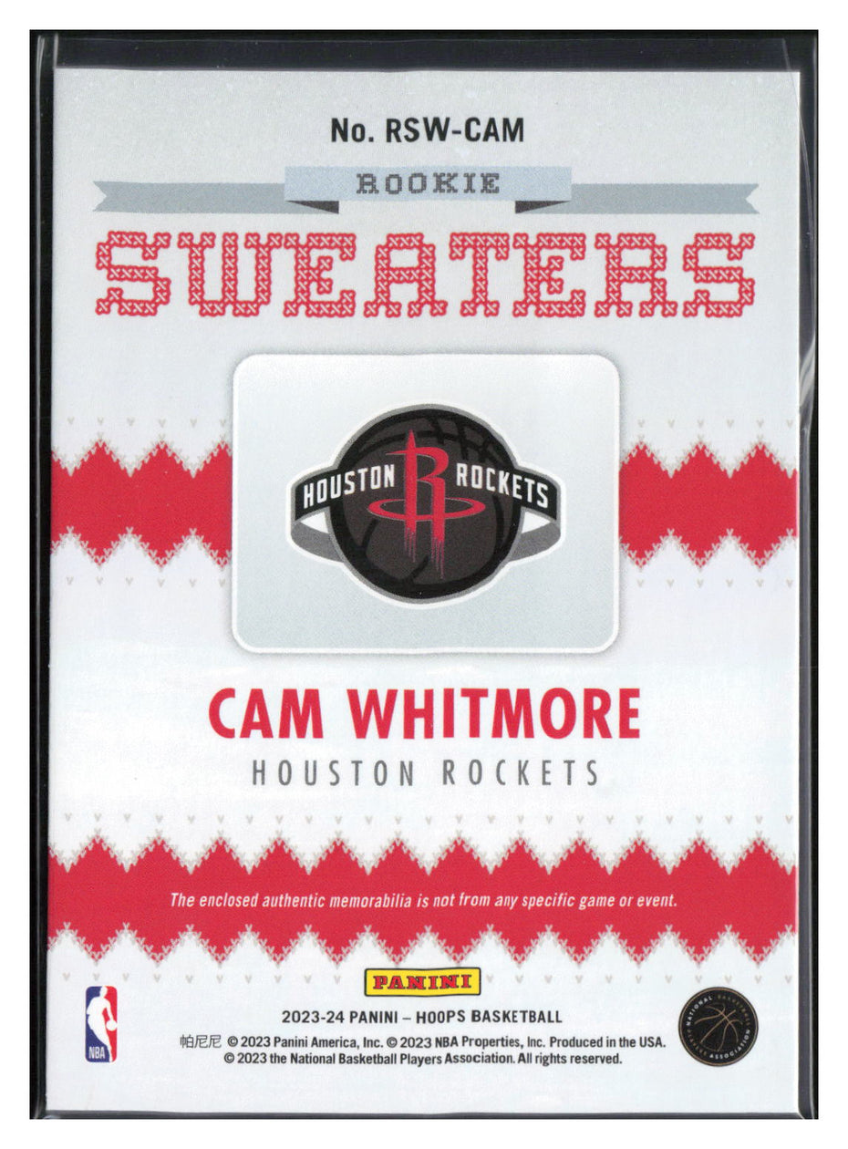 2023-24 Hoops Winter #RSW-CAM Cam Whitmore Rookie Sweaters