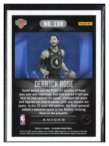 
2020-21 Panini Illusions #138 Derrick Rose