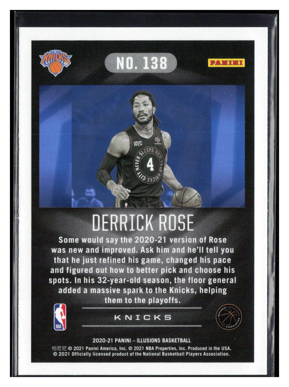 2020-21 Panini Illusions #138 Derrick Rose