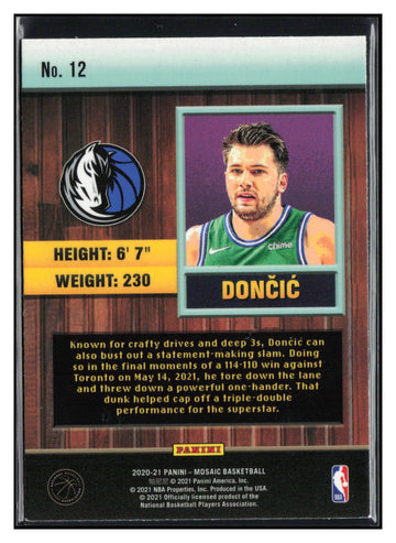 
2020-21 Panini Mosaic: Jam Masters #12 Luka Doncic