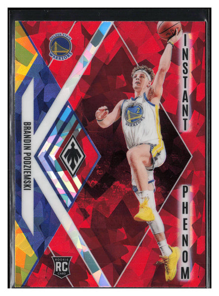 2023-24 Panini Phoenix #21 Brandin Podziemski Instant Phenom Phoenix Red Ice