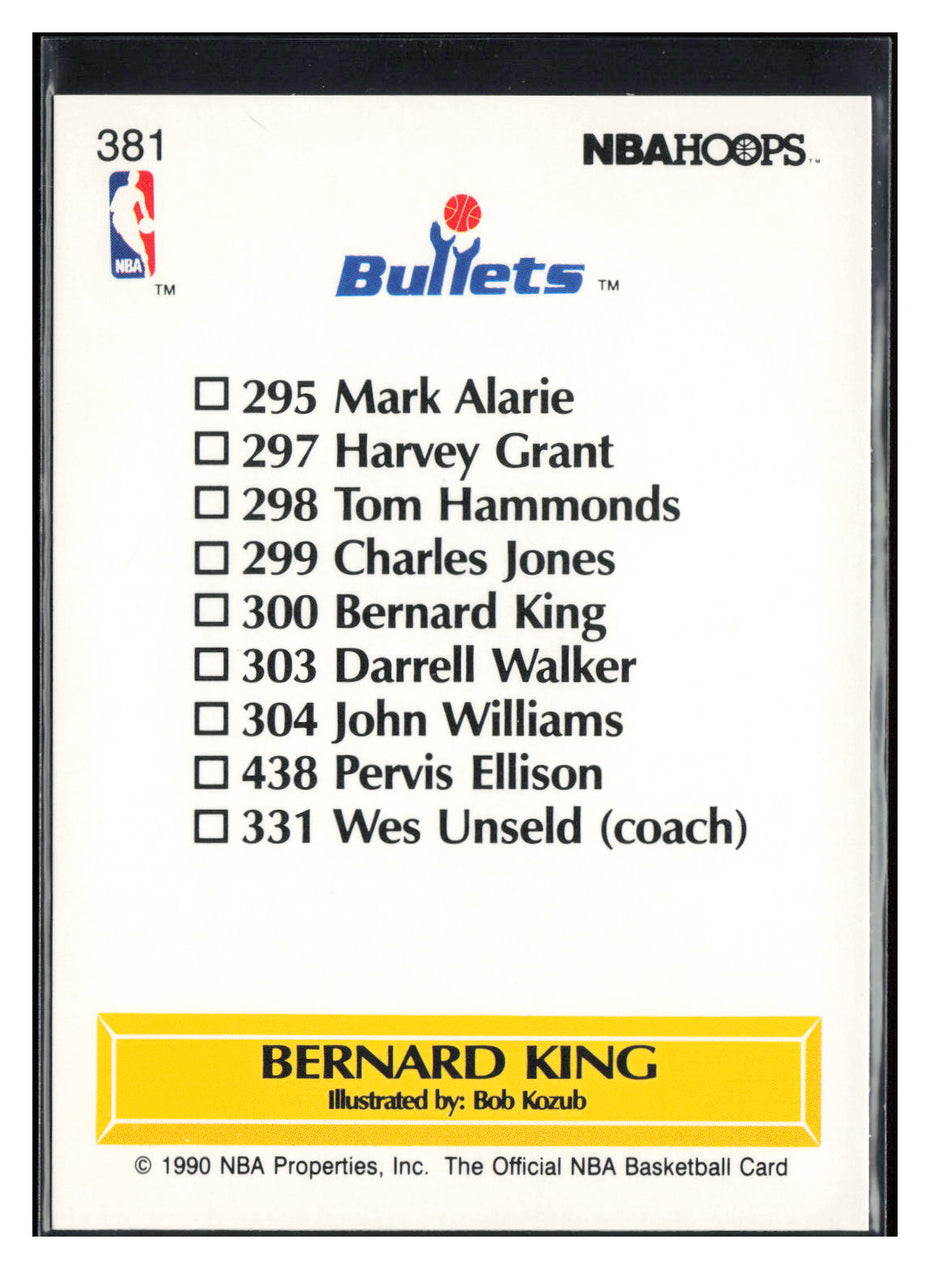 1990-91 Hoops #381 Bernard King