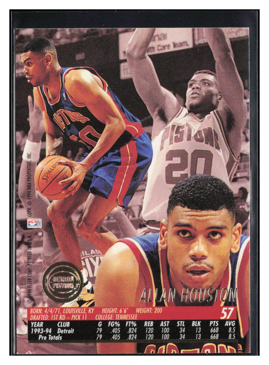 1994-95 Ultra #57 Allan Houston