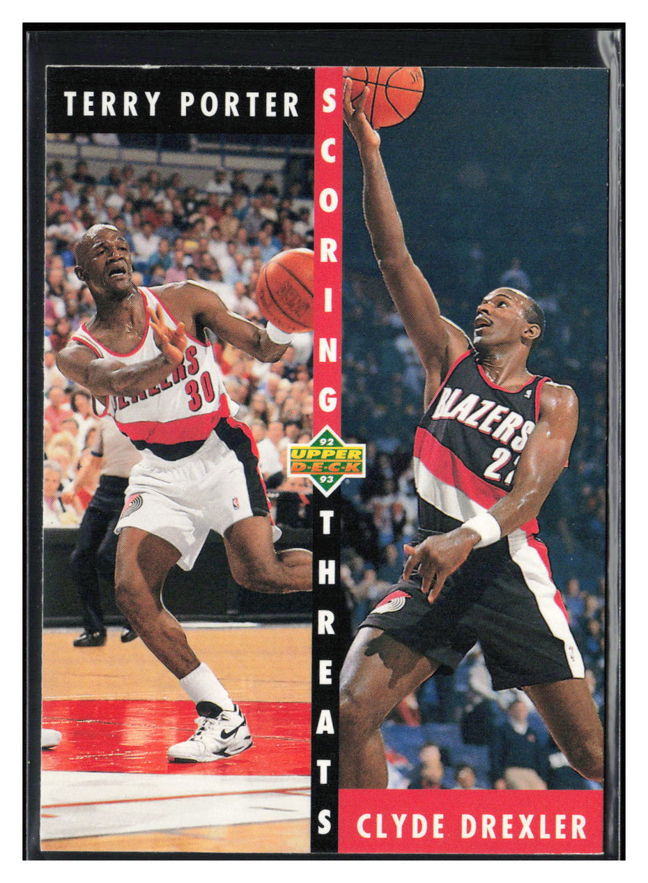 1992-93 Upper Deck #503 Terry Porter / Clyde Drexler