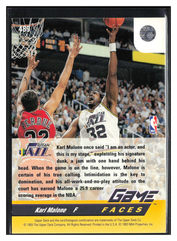 
1992-93 Upper Deck #489 Karl Malone