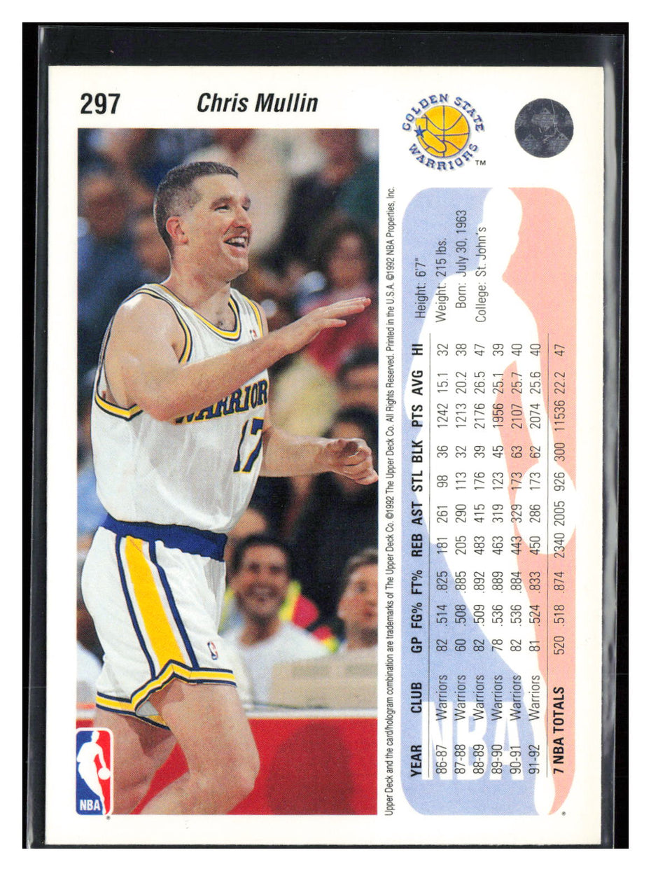 1992-93 Upper Deck #297a Chris Mullin