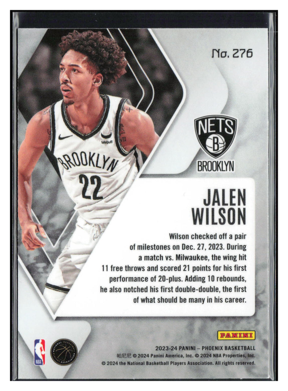 2023-24 Panini Phoenix #276 Jalen Wilson Phoenix Red Ice