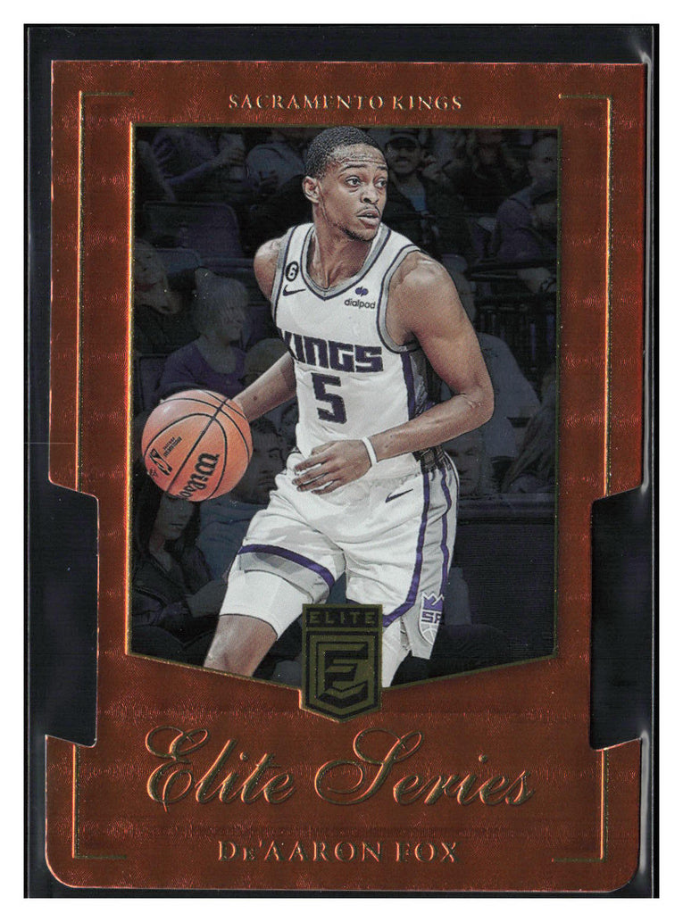 2023-24 Donruss Elite #19 De'Aaron Fox Elite Series Orange Die Cut