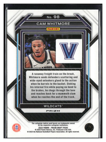 
2023 Panini Prizm Draft Picks #98 Cam Whitmore Red Ice