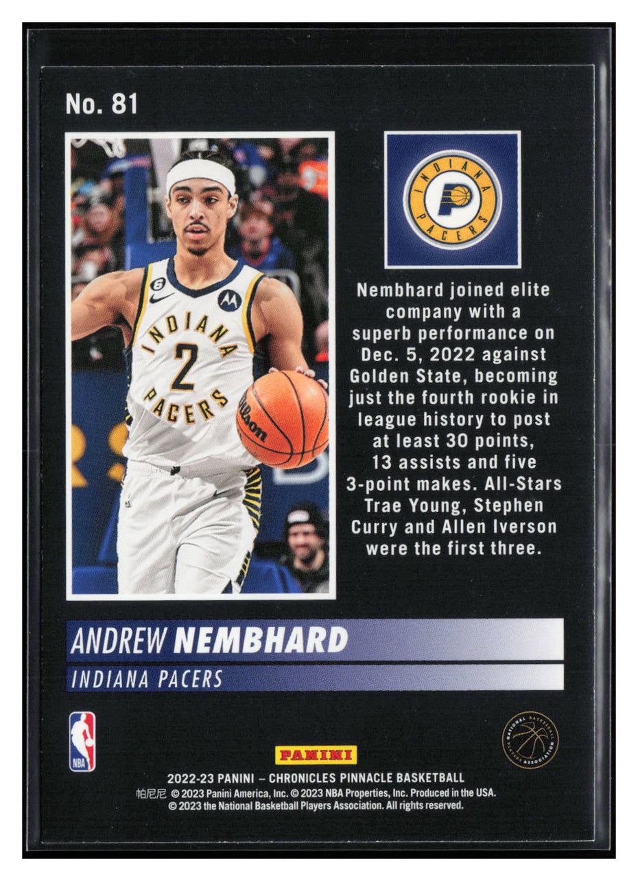 2022-23 Panini Chronicles #81 Andrew Nembhard