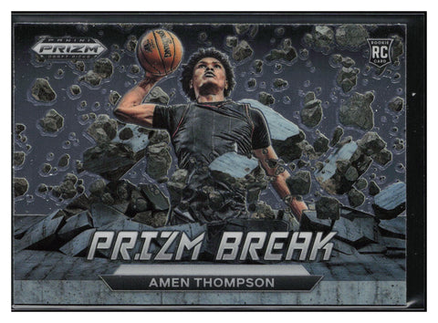 2023 Panini Prizm Draft Picks #10 Amen Thompson Prizm Break