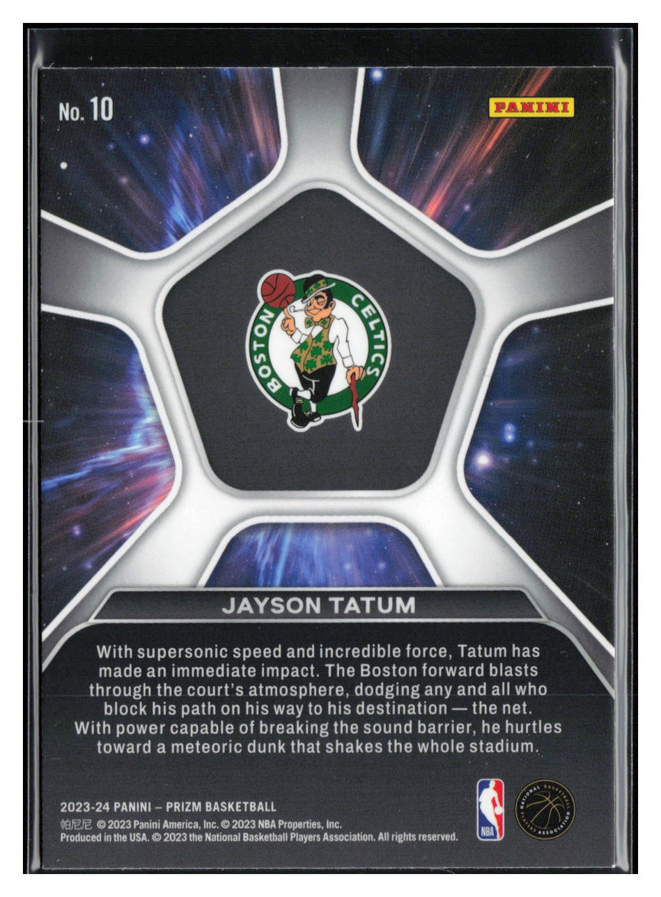 2023-24 Panini Prizm #10 Jayson Tatum Deep Space