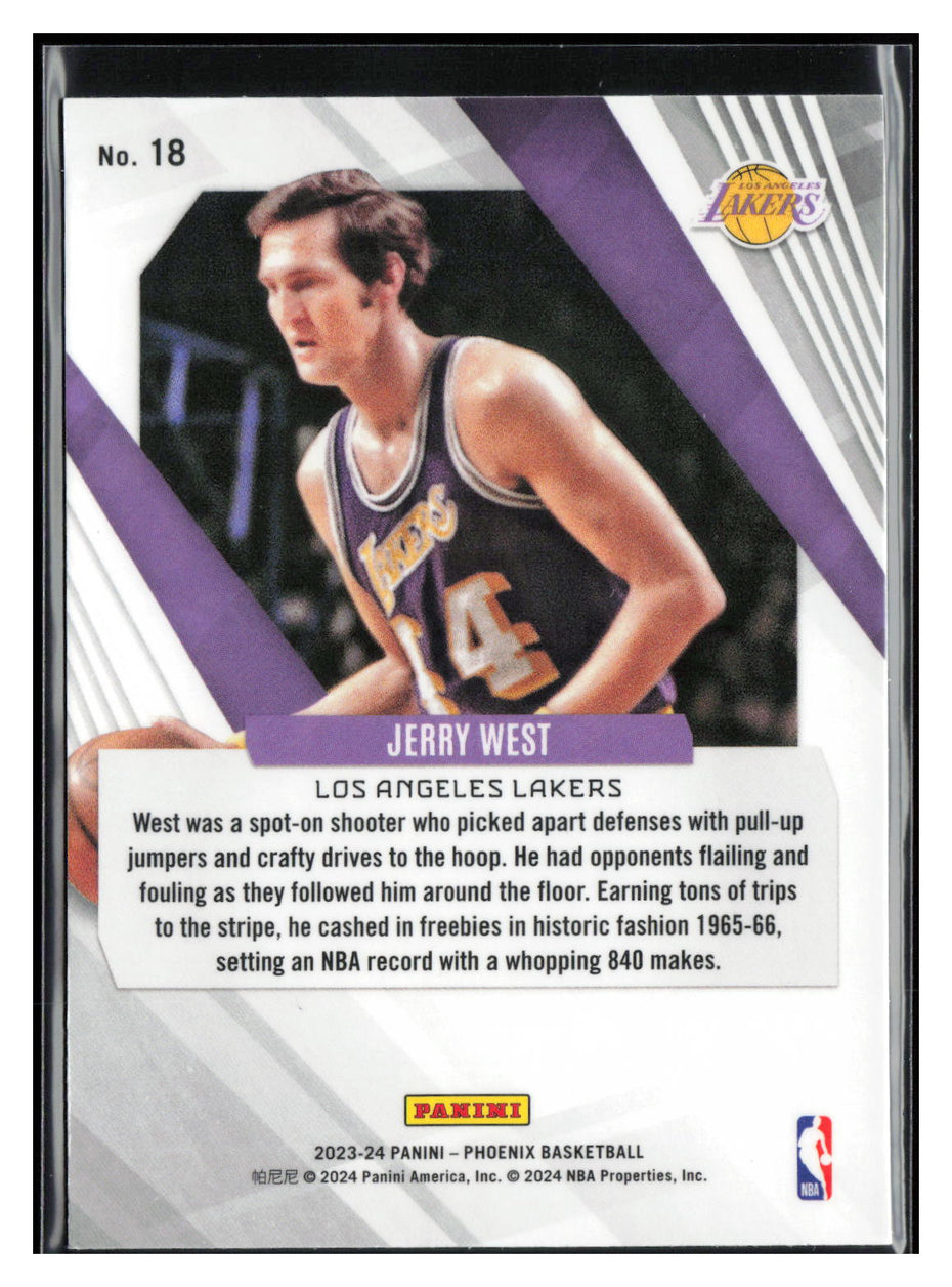 2023-24 Panini Phoenix #18 Jerry West Phoenix Red Ice