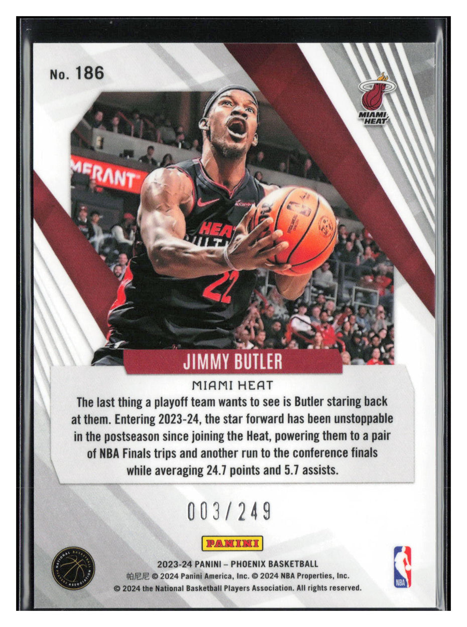 2023-24 Panini Phoenix #186 Jimmy Butler Phoenix Orange Ice #/249