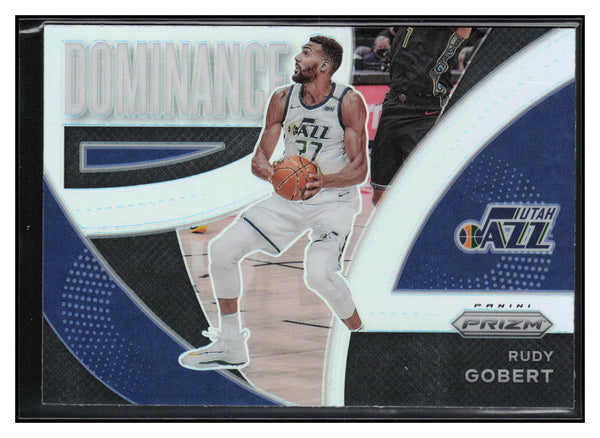 2021-22 Panini Prizm #23 Rudy Gobert Dominance Prizms Silver