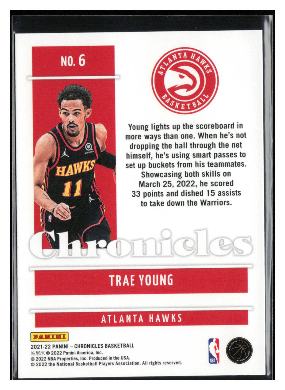 2021-22 Panini Chronicles #6 Trae Young