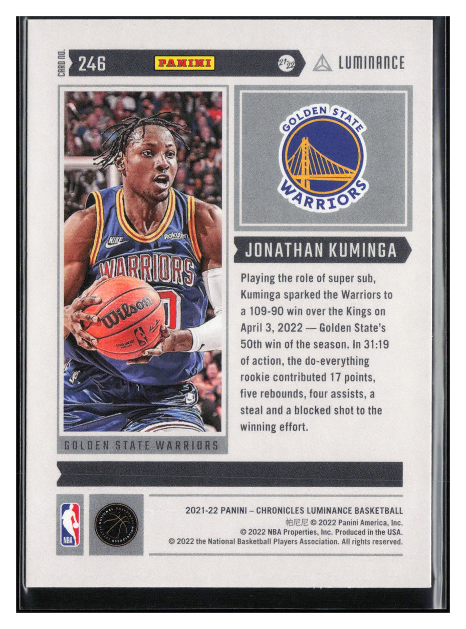 2021-22 Panini Chronicles #246 Jonathan Kuminga