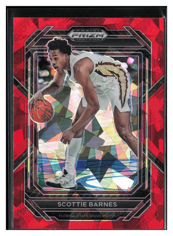 2023 Panini Prizm Draft Picks #62 Scottie Barnes Red Ice