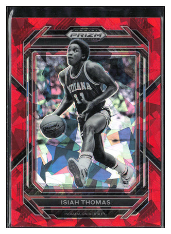 2023 Panini Prizm Draft Picks #78 Isiah Thomas Red Ice