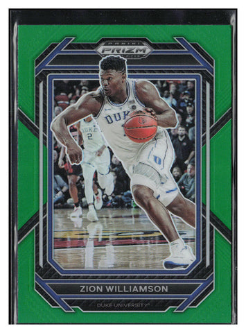 2023 Panini Prizm Draft Picks #73 Zion Williamson Green