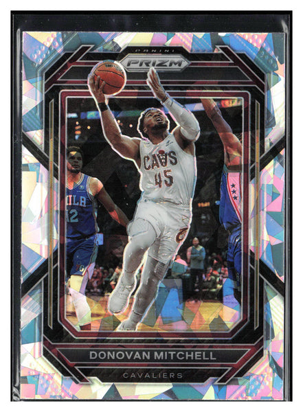 2022-23 Panini Prizm #66 Donovan Mitchell Prizms Ice