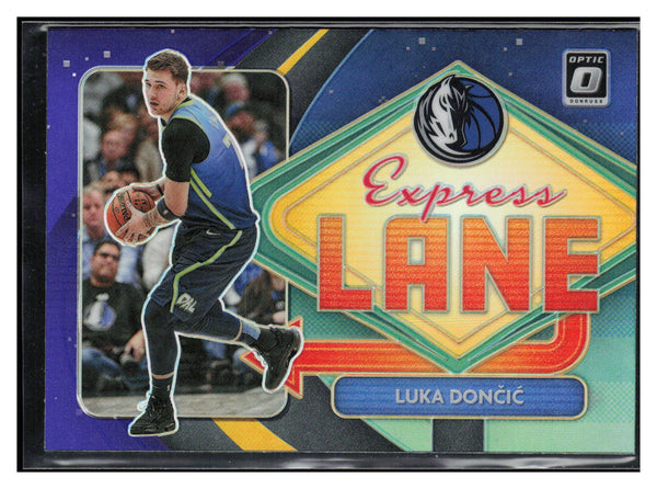 2020-21 Donruss Optic #13 Luka Doncic Express Lane Purple