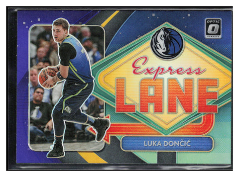 2020-21 Donruss Optic #13 Luka Doncic Express Lane Purple