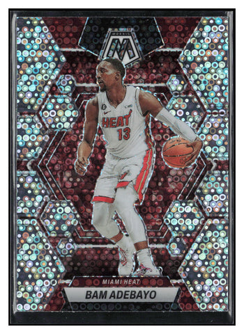 2022-23 Panini Mosaic #78 Bam Adebayo Fast Break Silver