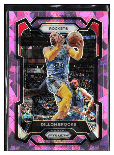 2023-24 Panini Prizm #68 Dillon Brooks Prizms Pink Ice