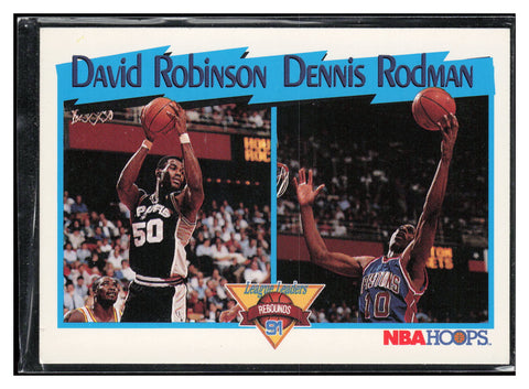 1991-92 Hoops #311 David Robinson / Dennis Rodman