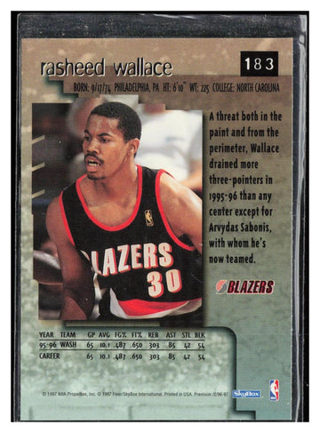 
1996-97 SkyBox Premium #183 Rasheed Wallace