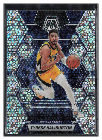 2022-23 Panini Mosaic #162 Tyrese Haliburton Fast Break Silver