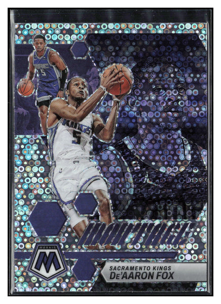 2022-23 Panini Mosaic #16 De'Aaron Fox Montage Fast Break