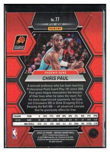 
2022-23 Panini Mosaic #77 Chris Paul Fast Break Silver