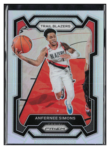 2023-24 Panini Prizm #106 Anfernee Simons Prizms Silver