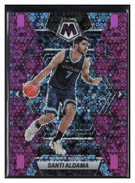 2022-23 Panini Mosaic #109 Santi Aldama Fast Break Purple #/50