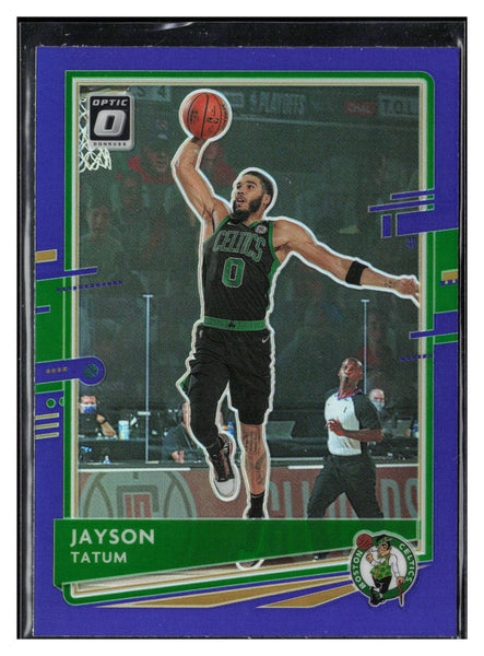 2020-21 Donruss Optic #77 Jayson Tatum Purple