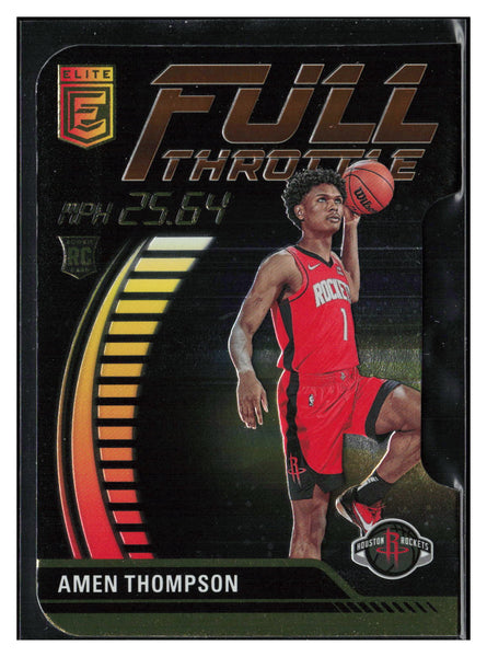 2023-24 Donruss Elite #1 Amen Thompson Full Throttle Orange Die Cut