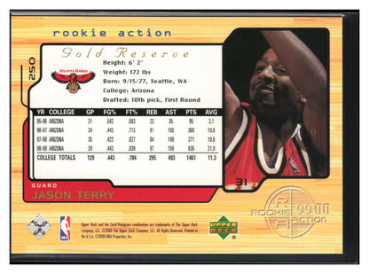 1999-00 Upper Deck Gold Reserve #250 Jason Terry #/3500