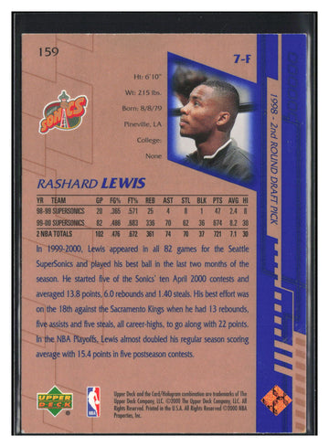 
2000-01 Upper Deck #159 Rashard Lewis