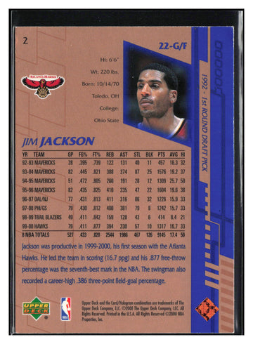 
2000-01 Upper Deck #2 Jim Jackson