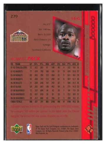 
2000-01 Upper Deck #279 Robert Pack