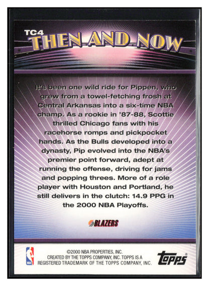 2000-01 Topps #TC4 Scottie Pippen Topps Combos Series Two