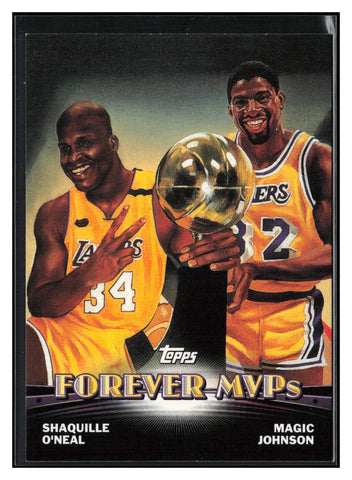 2000-01 Topps #TC6 Shaquille O'Neal / Magic Johnson Topps Combos Series Two