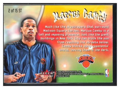 2000-01 Fleer Premium #2 ST Marcus Camby Sole Train