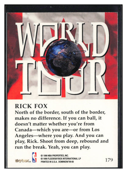 1999-00 SkyBox Dominion #179 Rick Fox