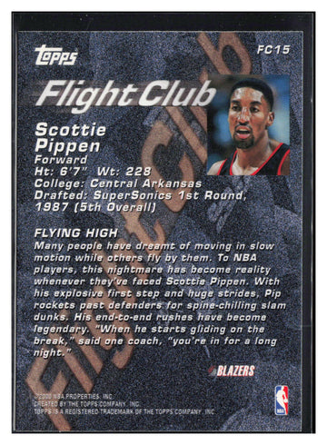 
2000-01 Topps #FC15 Scottie Pippen Flight Club