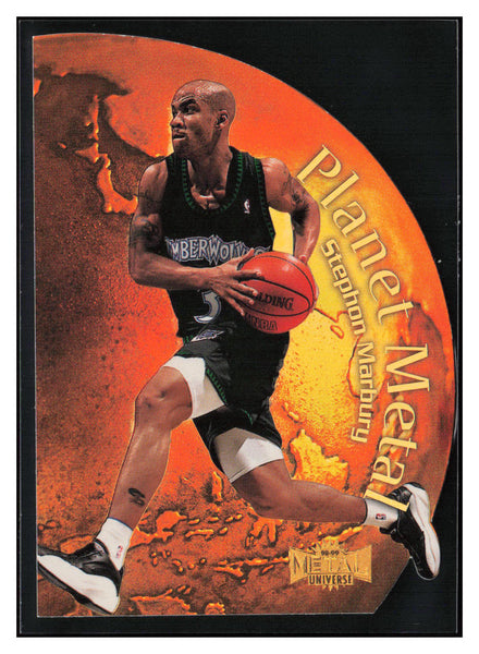 1998-99 Metal Universe #9 PM Stephon Marbury Planet Metal